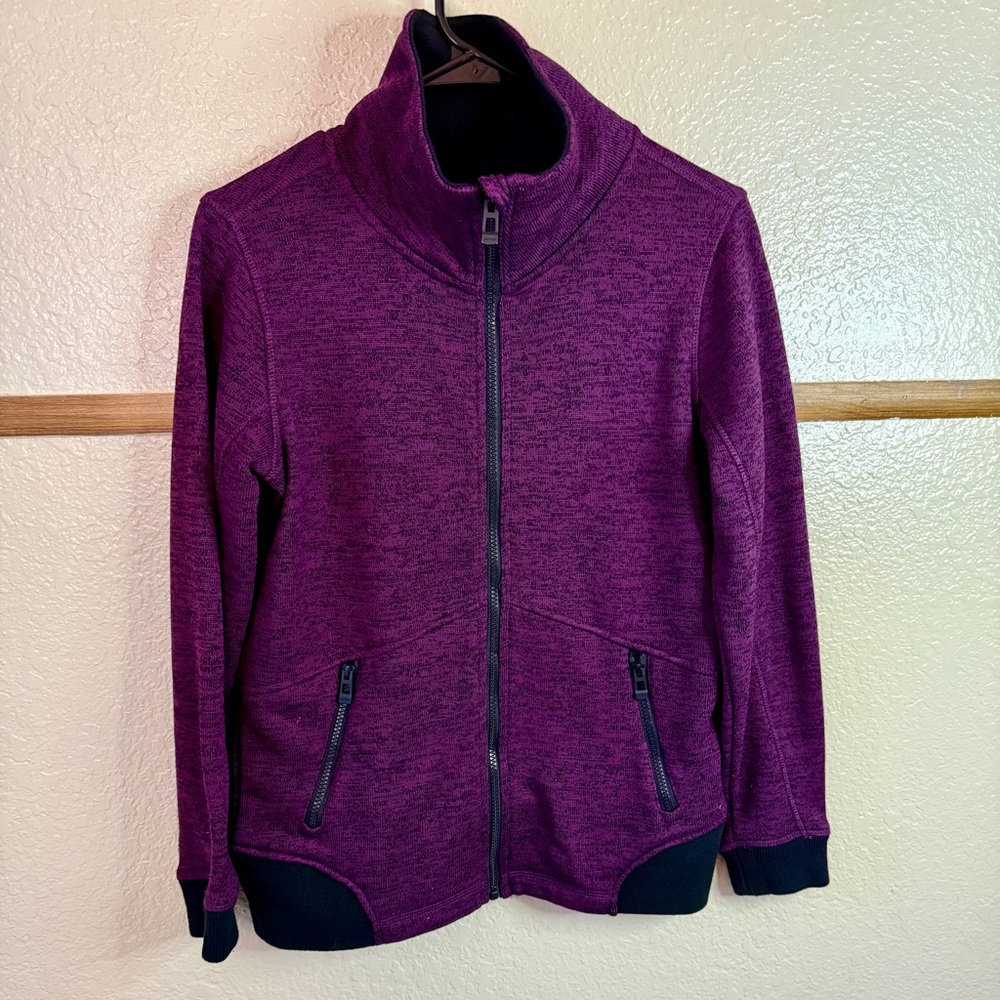 Calvin Klein Performance Purple Maroon Full Zip Jacket Size Small